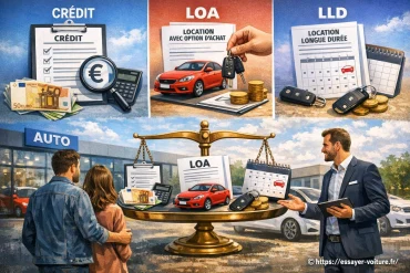 Financement auto : comment comparer crédit, LOA et LLD avant d'acheter ?
