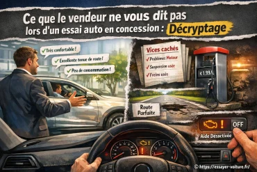 Ce que le vendeur ne vous dit pas lors d'un essai auto en concession