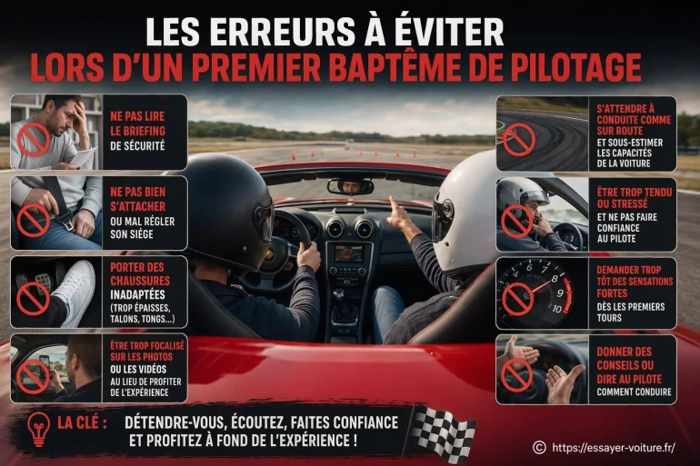 Les erreurs à éviter lors d’un premier baptême de pilotage