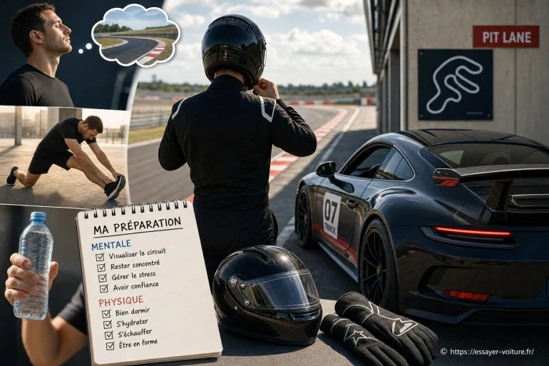 Baptême de pilotage sur circuit : comment bien se préparer mentalement et physiquement ?