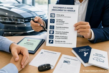 Achat de voiture : quels documents exiger absolument du vendeur
