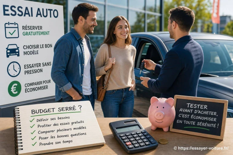 Faire un essai auto malgré un budget serré : astuces pour tester sans pression